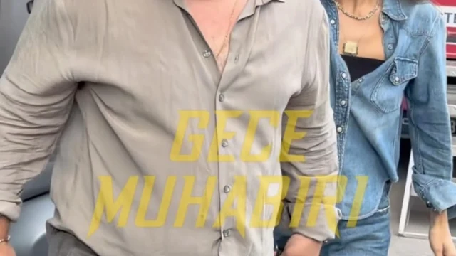 Serhat Mustafa Kılıç’ı son yolculuğuna uğurlamak için Harbiye Muhsin Ertuğrul Sahnesine gelen Serkan Keskin - Meriç Aral çifti duygularını basın mensupları ile paylaştılar