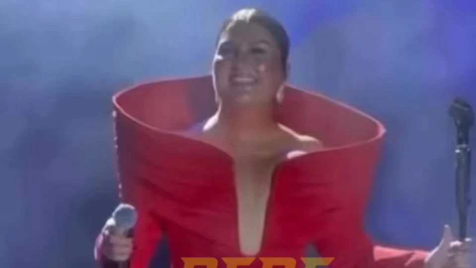 Sibel Can, Marmaris konserinde çay bardağını andıran kıyafetiyle dikkat çekti