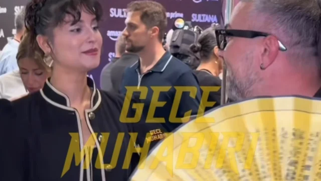 Rojbin Erden, Sultana filminin galasında Gece Muhabiri Samet Aday’ın sorularını yanıtladı