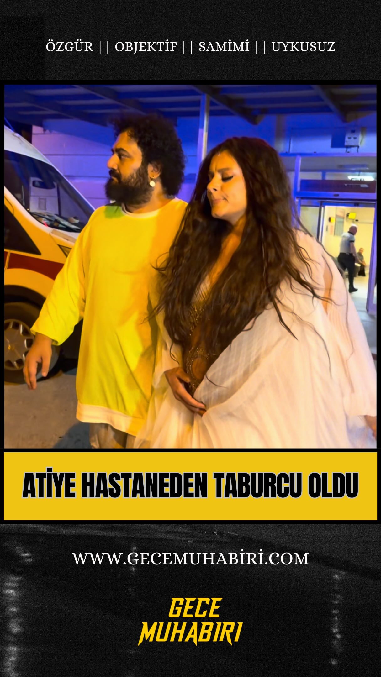 Kastamonu Taşköprü Kültür ve Sarımsak Festivali’nde rahatsızlanarak sahneye çıkamayan ve eşi tarafından T