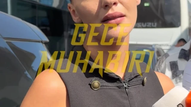 Melisa Döngel, Serhat Mustafa Kılıç’ı son yolculuğuna uğurlamak için Harbiye Muhsin Ertuğrul Sahnesine geldi